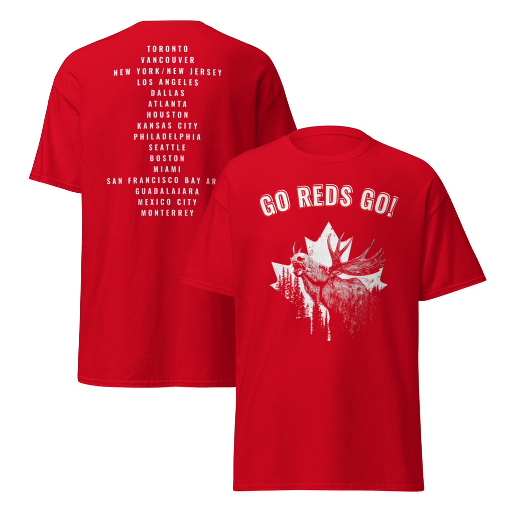 Canada World Cup 2026 GO REDS GO red t-shirt product image