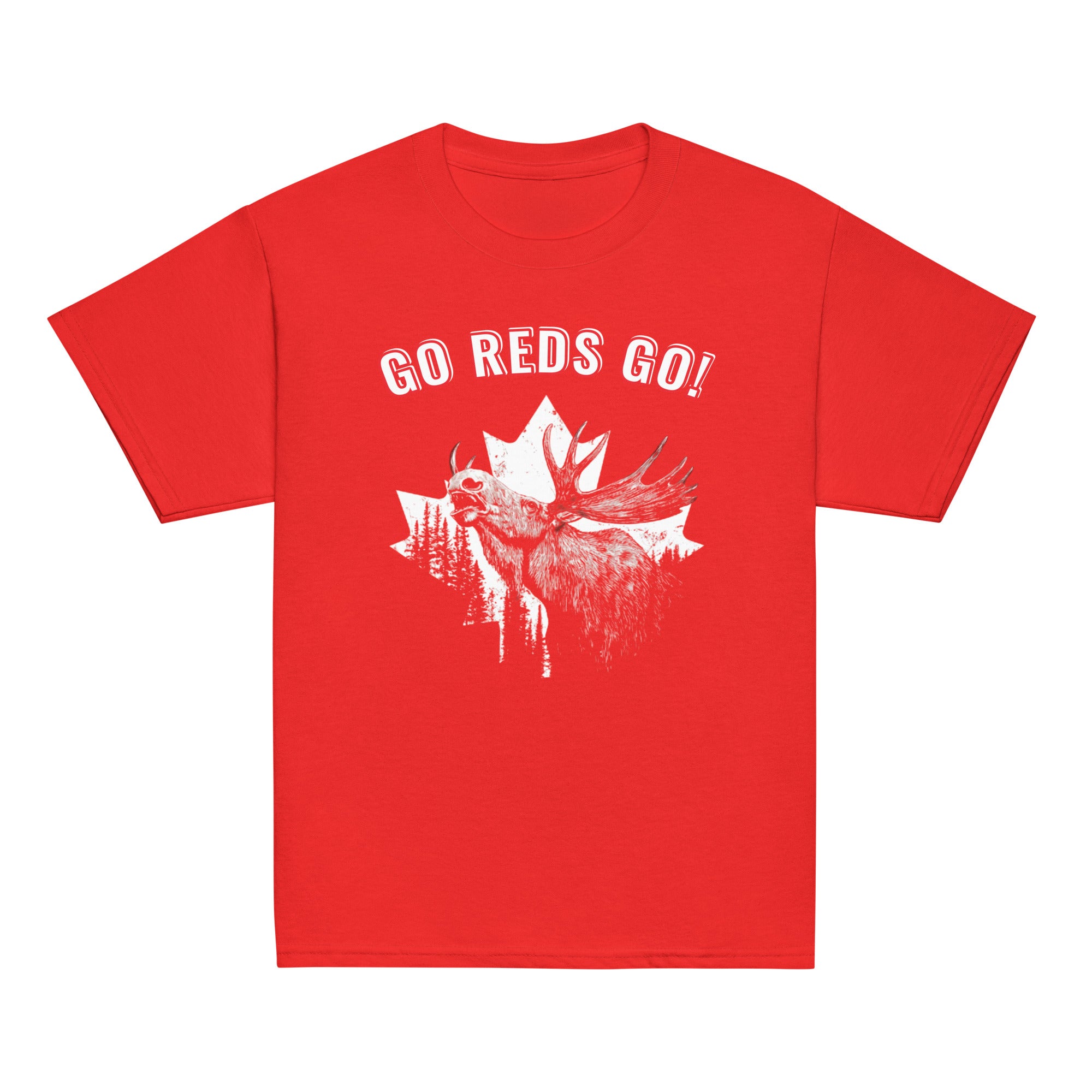 Canada World Cup 2026 kids red t-shirt front product image