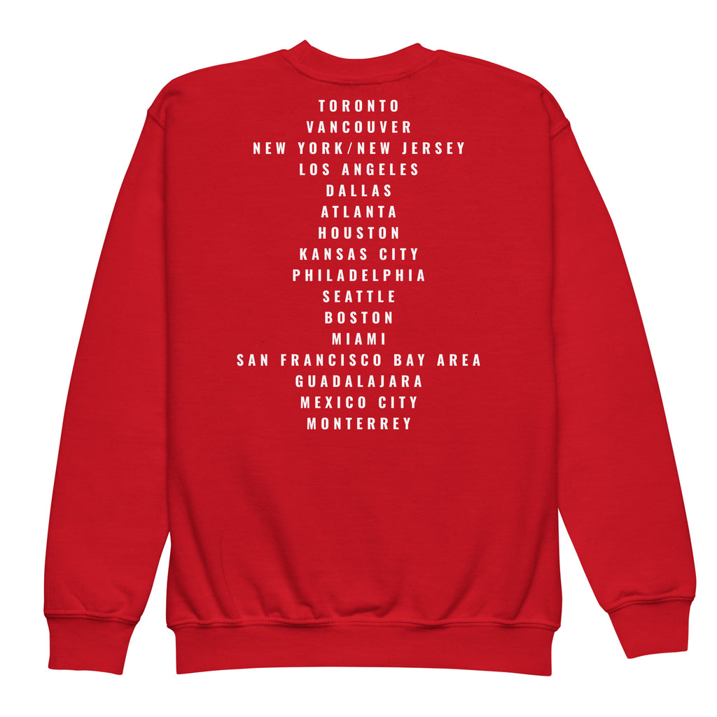 Canada youth sweatshirt back print GO REDS GO product image