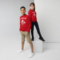 Canada World Cup 2026 kids GO REDS GO sweatshirt front view youth models