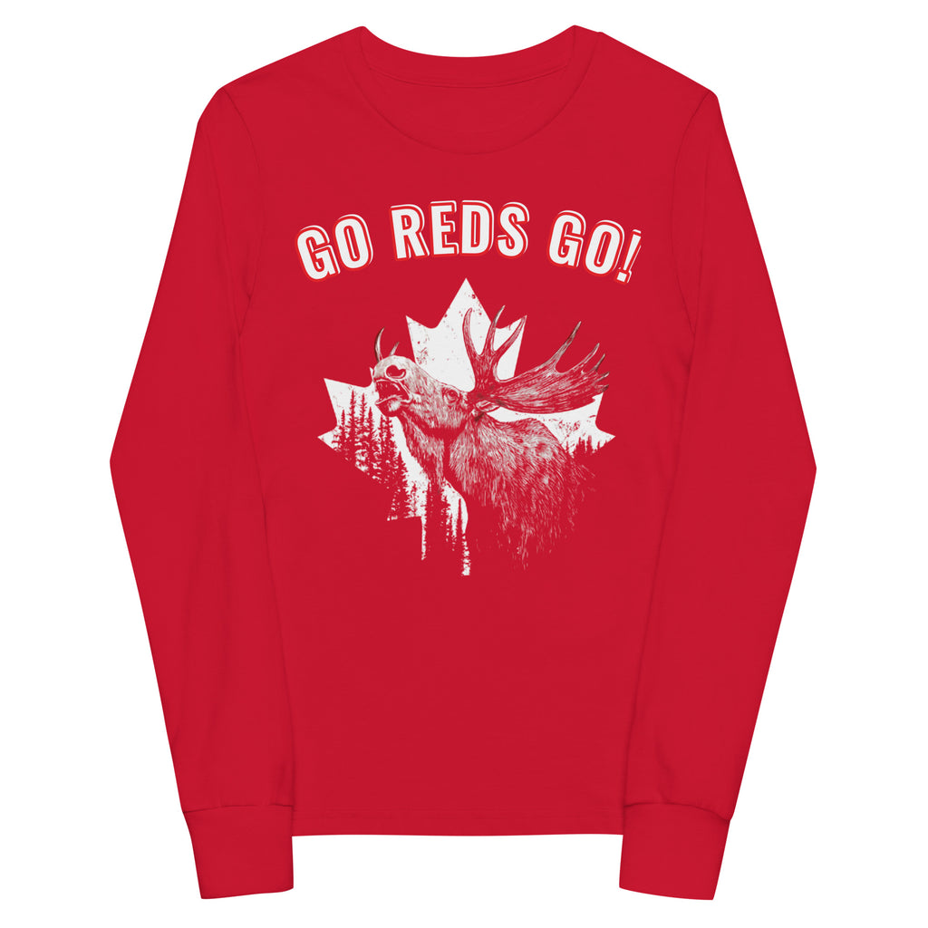 Canada World Cup 2026 kids long sleeve shirt red front product image